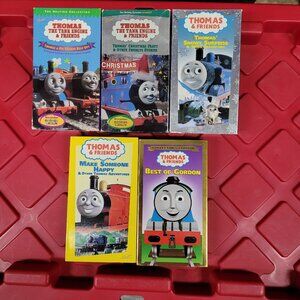 Vintage Lot of 5 Thomas the Train Cartoon VHS Tapes